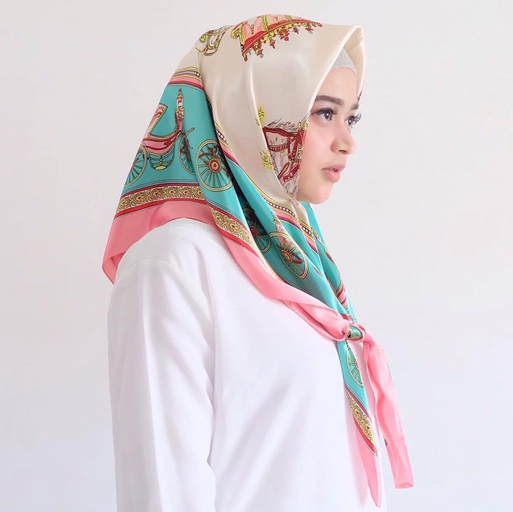 Big Square Fashion Simulation Silk Scarf Women