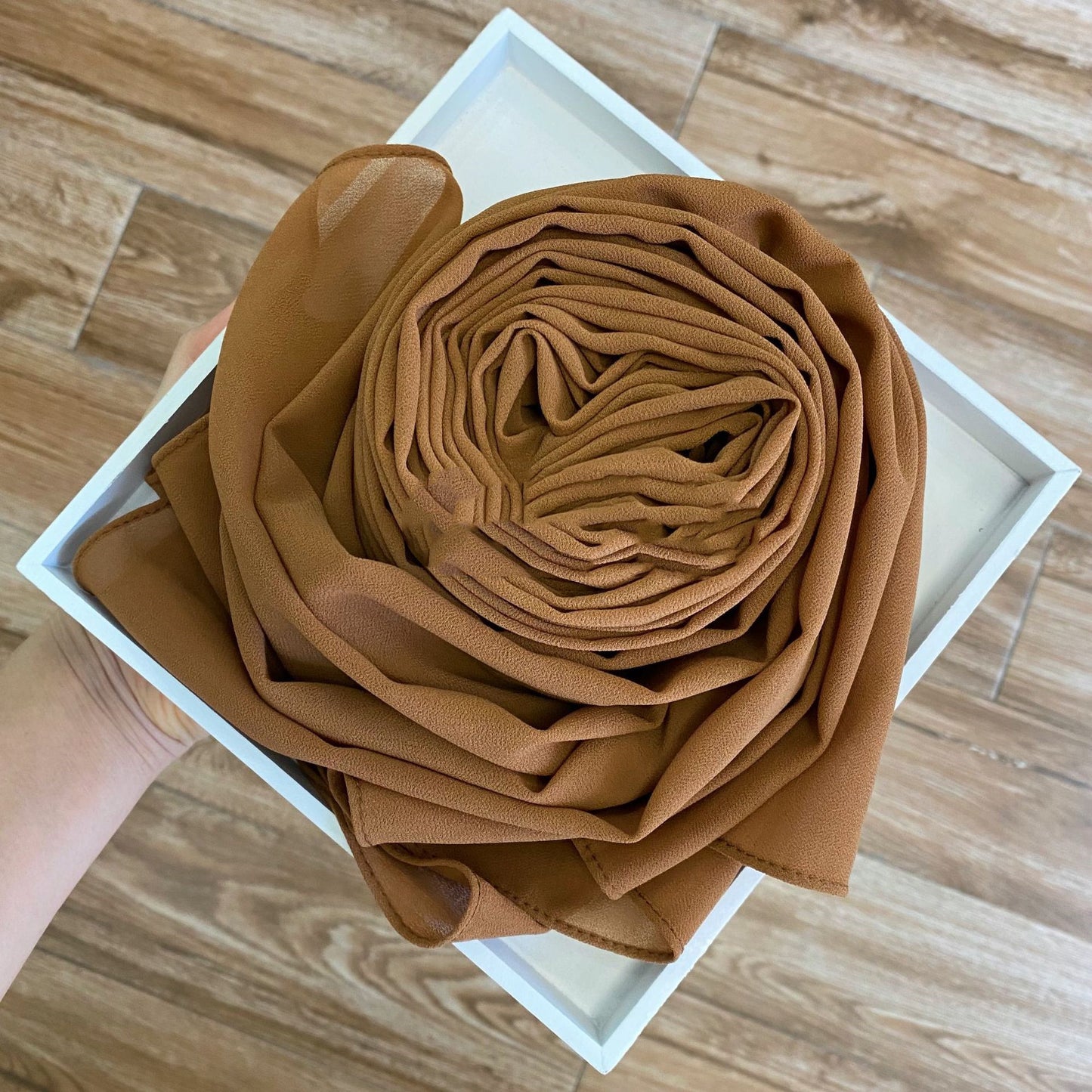 Solid Pearl Chiffon Women’s Fashion Scarf