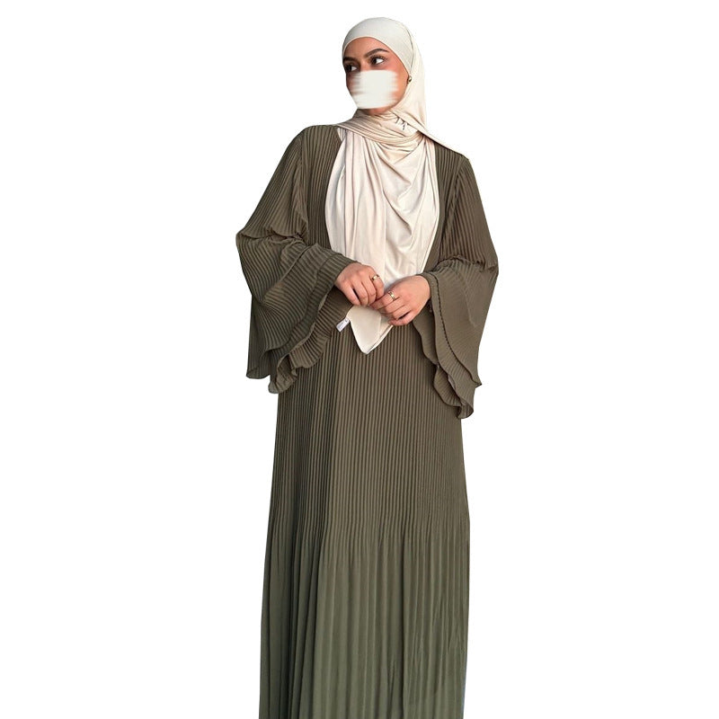 Chiffon Pleated Pullover Dress Dubai
