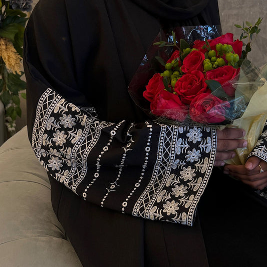 Embroidered Elegant Cardigan Dress Dubai
