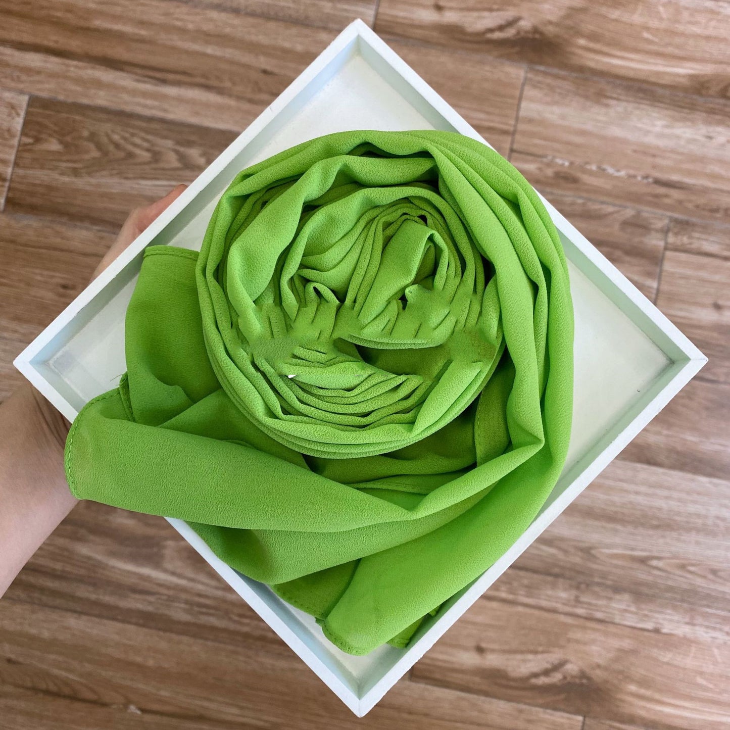 Solid Pearl Chiffon Women’s Fashion Scarf