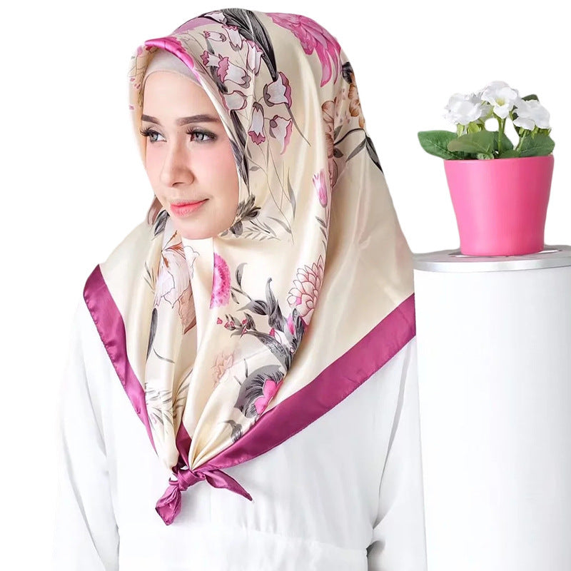 Big Square Fashion Simulation Silk Scarf Women