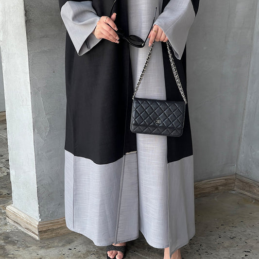 Stitching Elegant Turkish Robe Dress Dubai