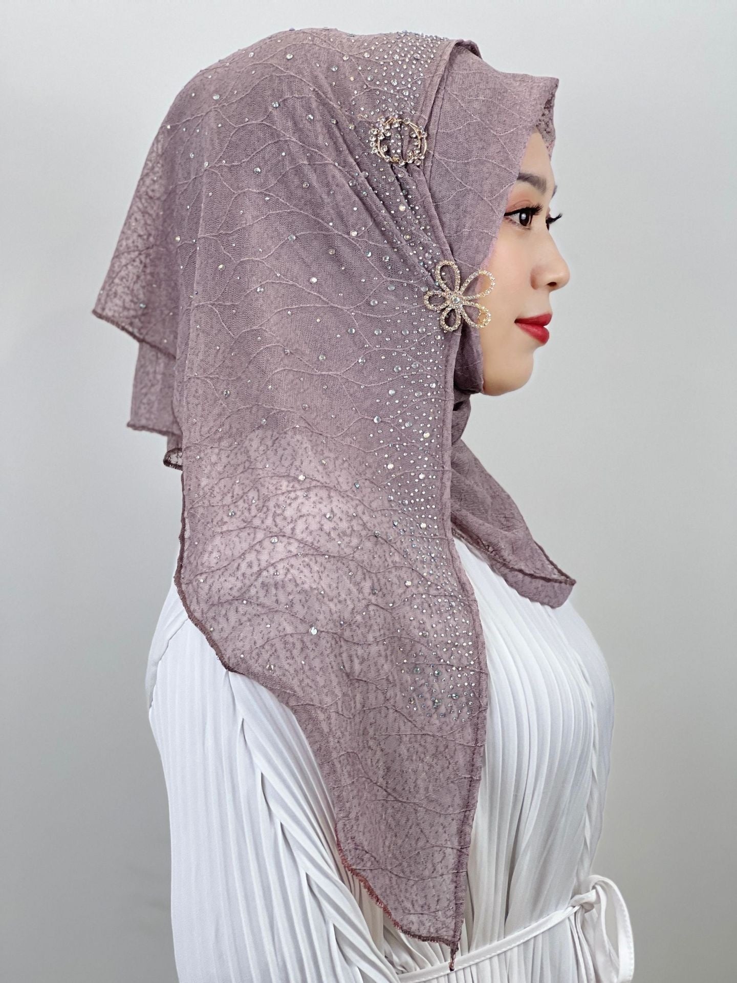 Light Diamond Women’s Baotou Fashion Scarf