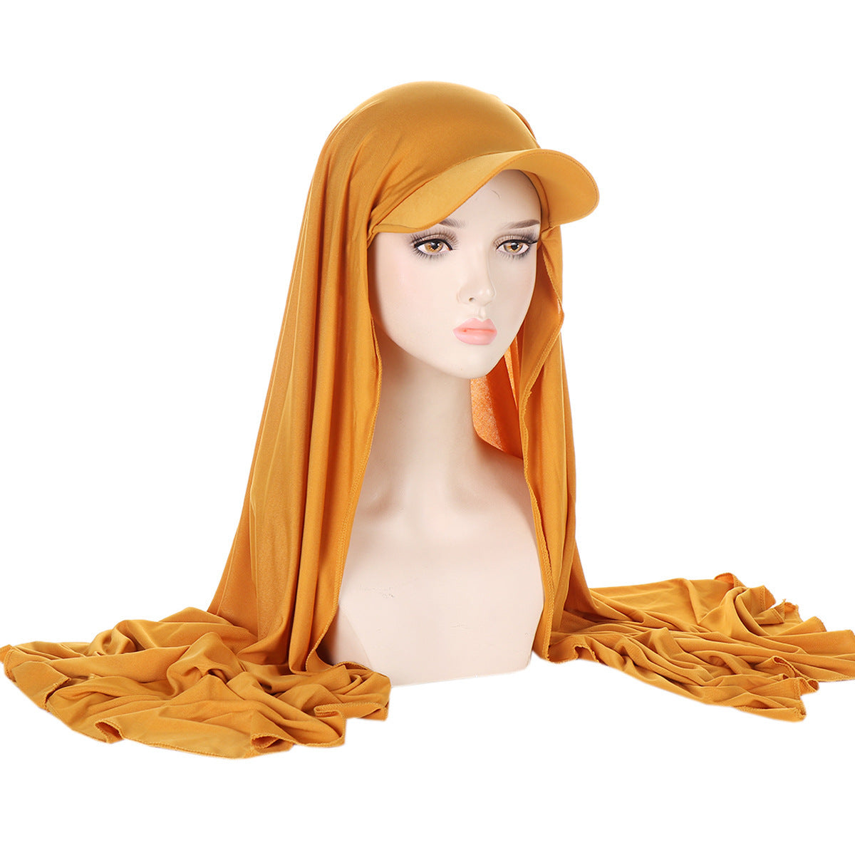 Solid Color Scarf Hat Pullover Women Middle East