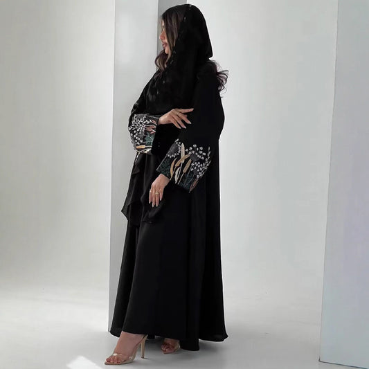 Women Embroidered Robe Outerwear Dubai Wear