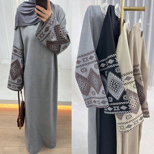 Embroidered Turkish Party Robe Dress Dubai