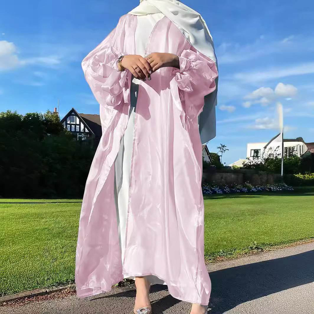 Puff Sleeve Dubai Elegant Coat for Women