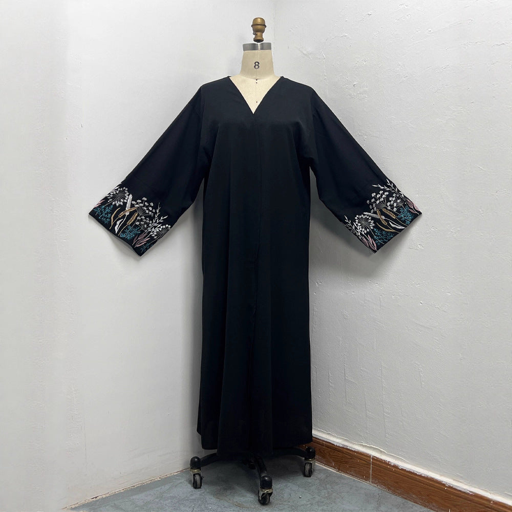 Women Embroidered Robe Outerwear Dubai Wear