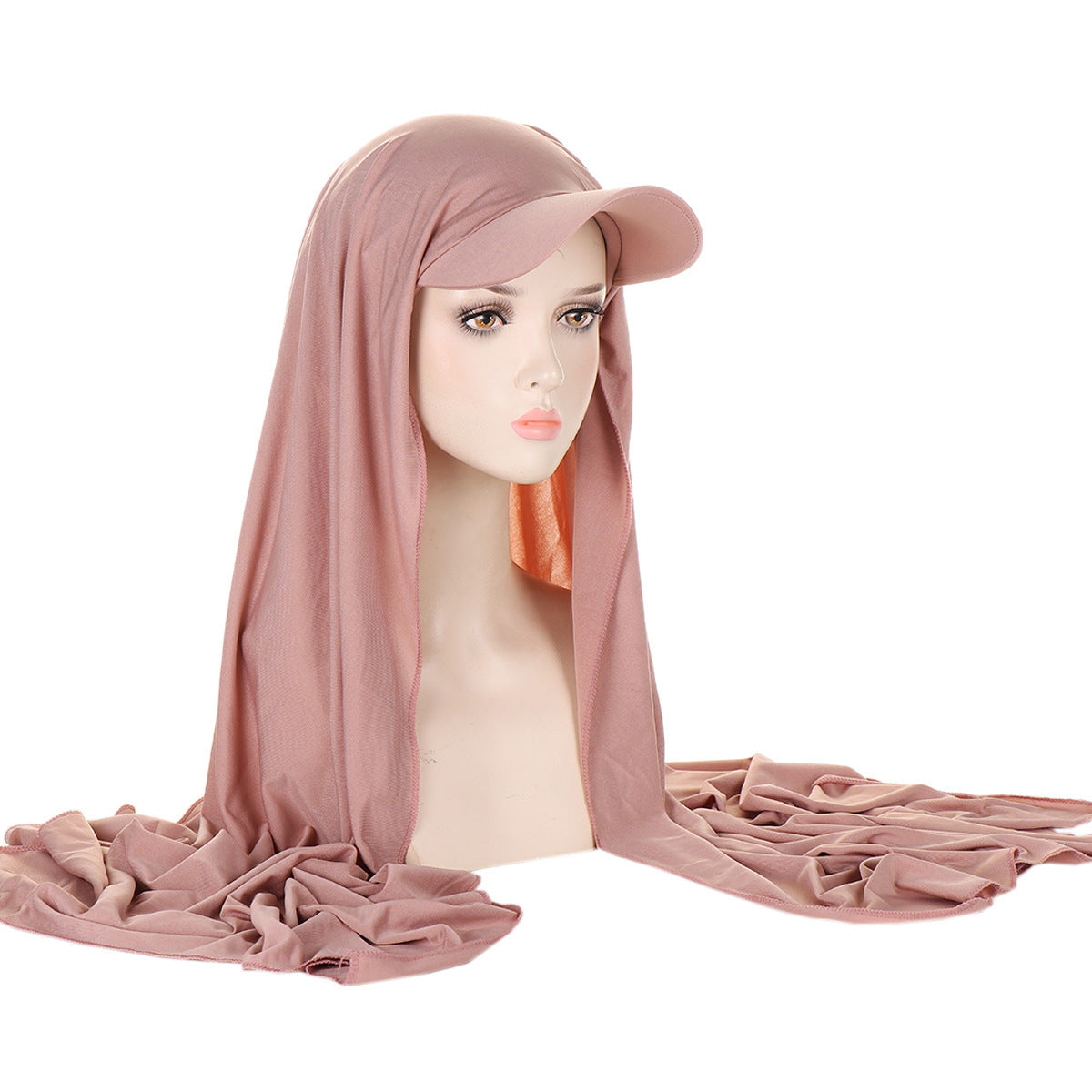 Solid Color Scarf Hat Pullover Women Middle East