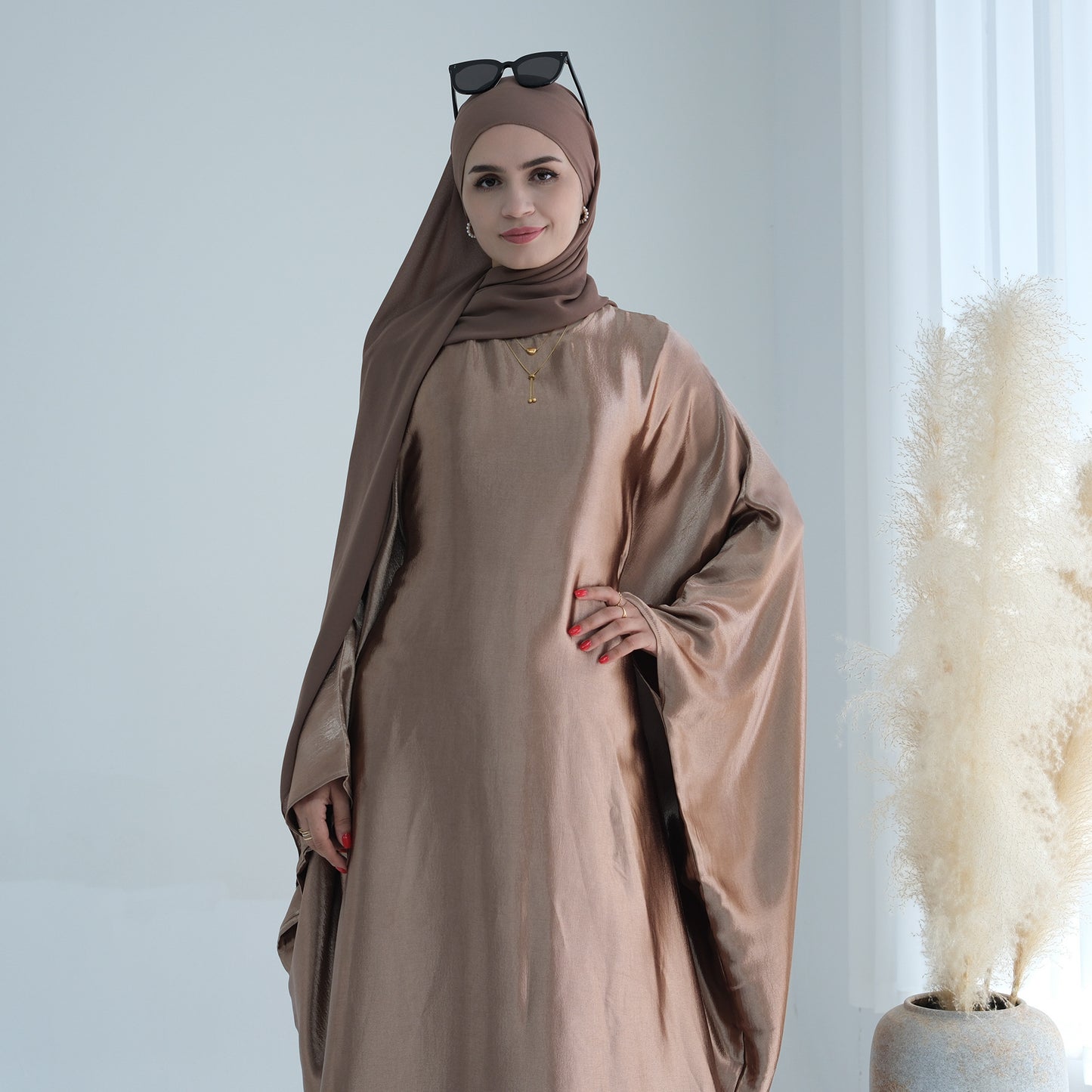Bright Elegant Long Dress for Dubai Women