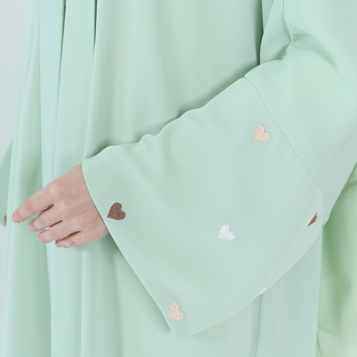 Love Embroidered Cardigan Robe Dress Dubai