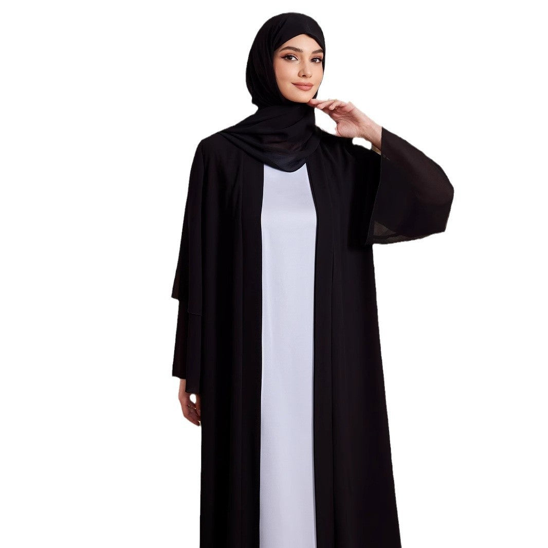 Breathable Cardigan Robe Dress Dubai Style