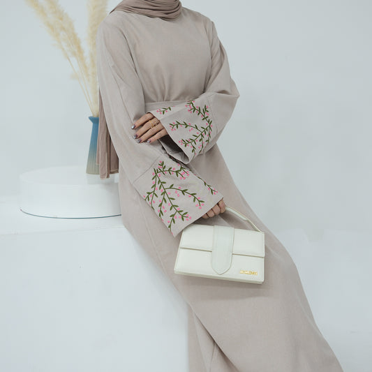 Flower Embroidered Elegant Dress Series Dubai