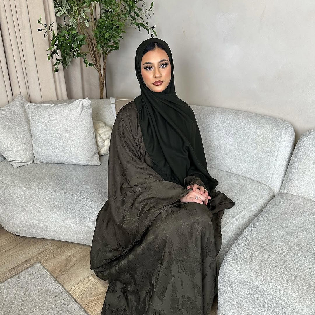 Casual Solid Color Dress Dubai Turkey Style