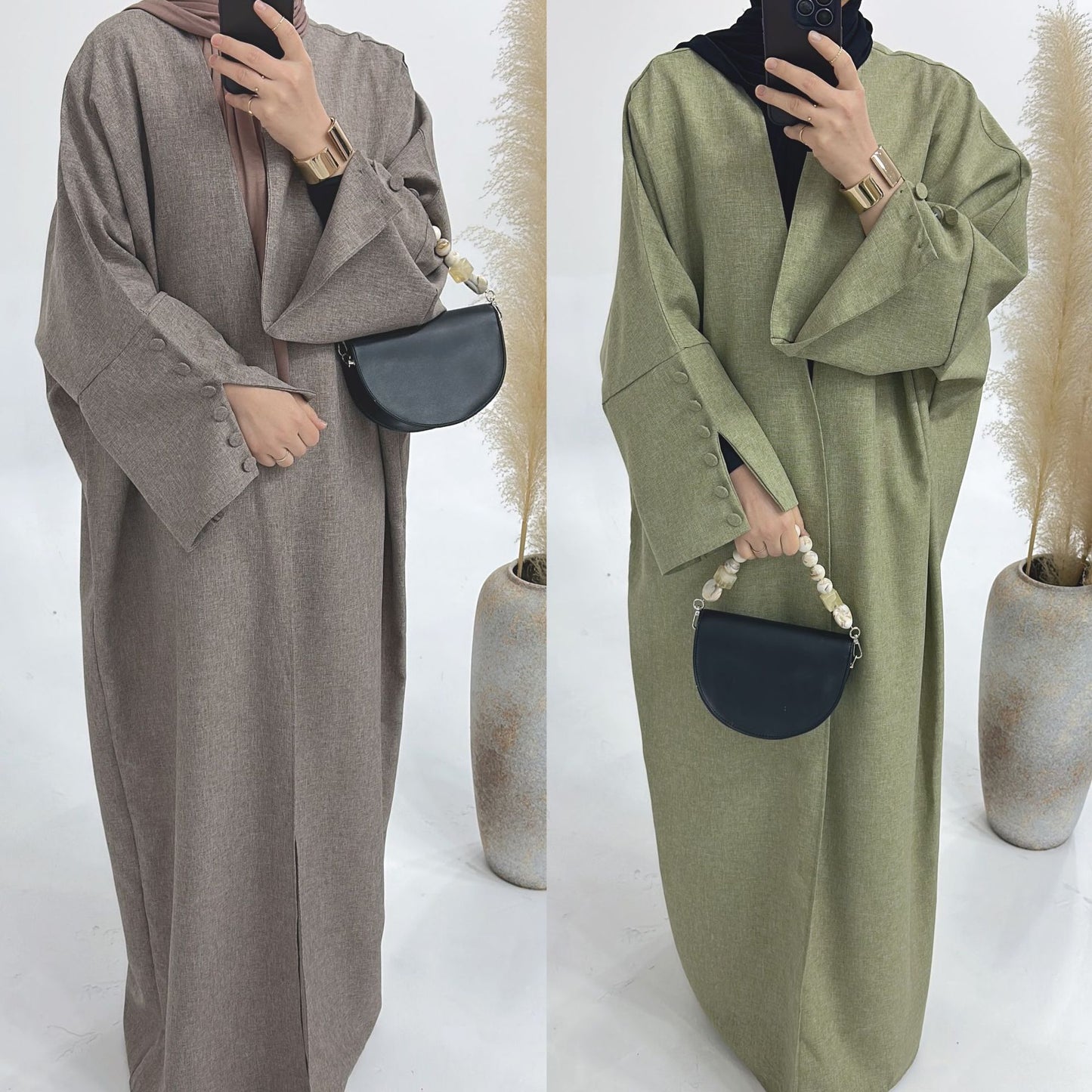 Plus Size Elegant Dubai Cardigan Robe for Women