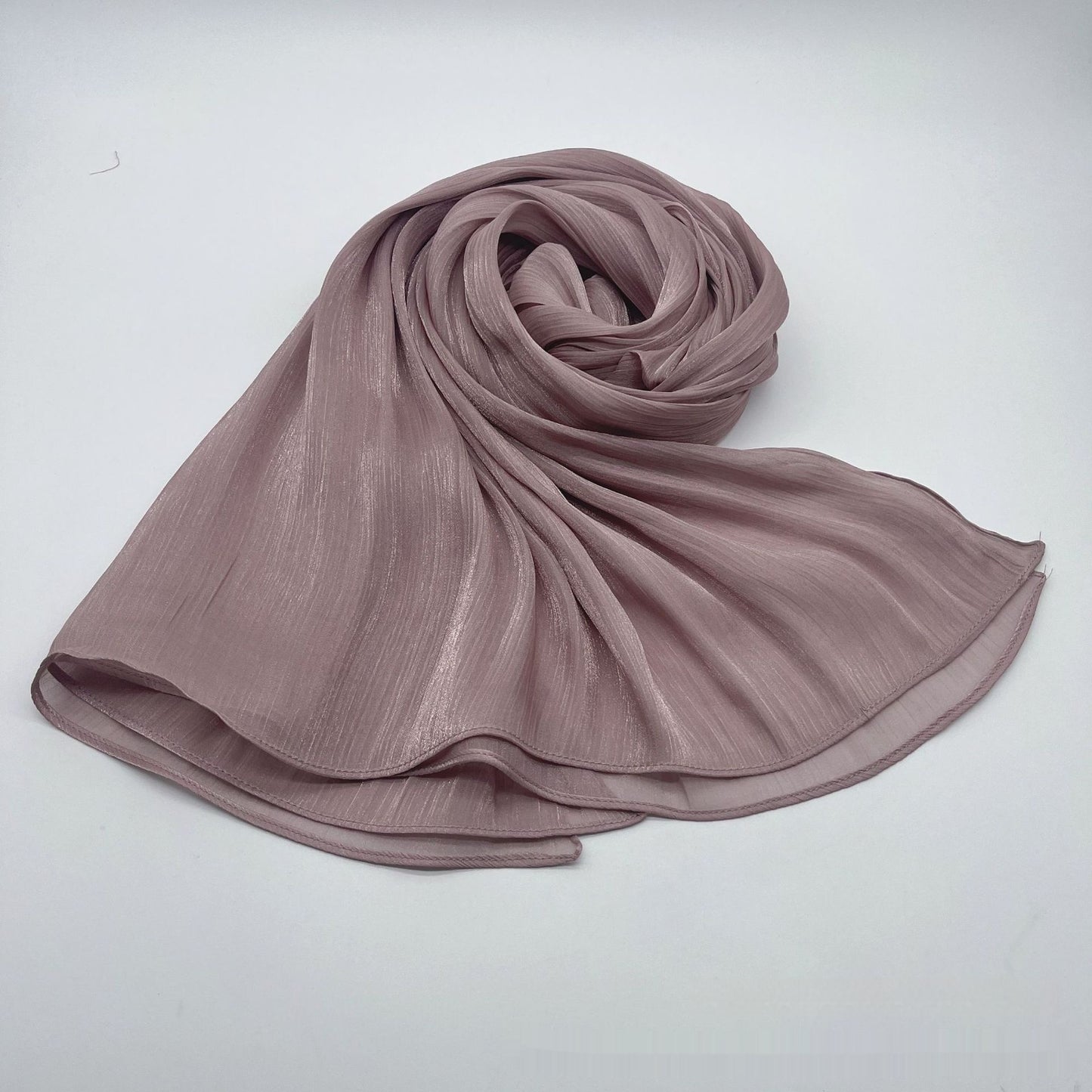 Shiny Satin Fashion Scarf Elegant Malay Style