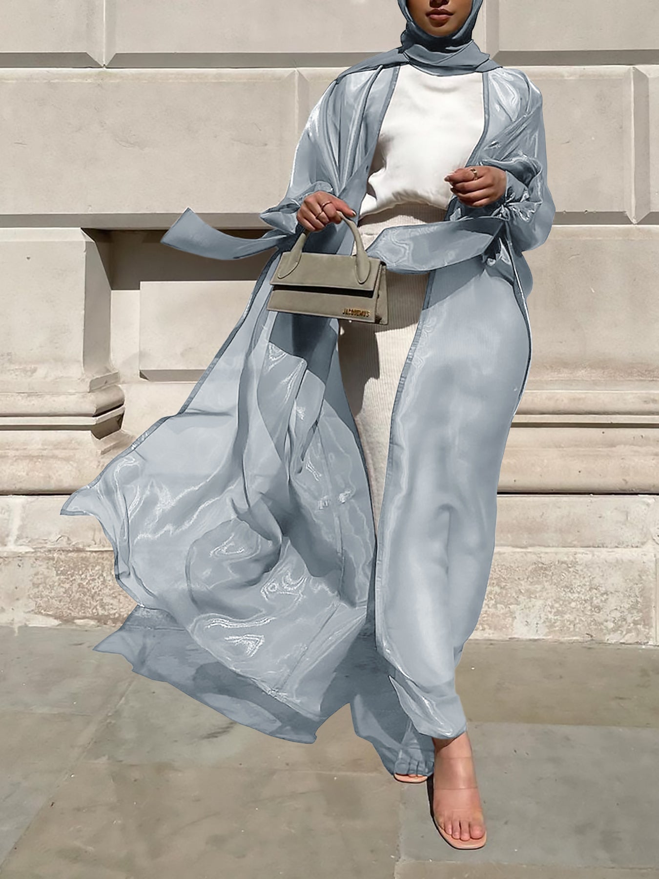 Puff Sleeve Dubai Elegant Coat for Women