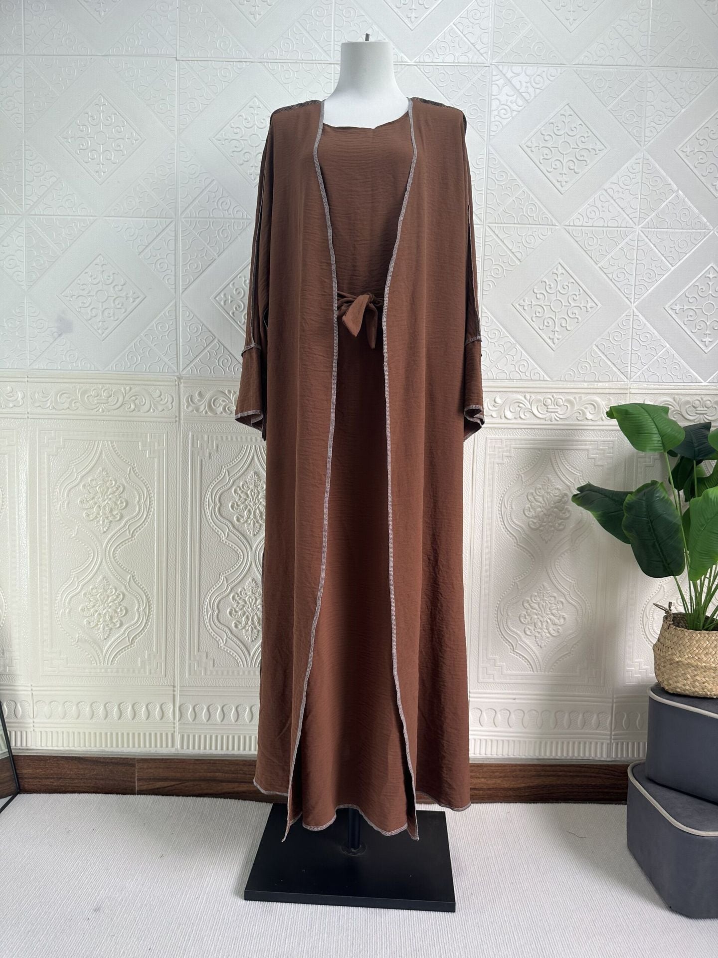Cardigan Dress With Inner Wear Dubai Style
