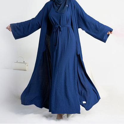 Two-Piece Tie Robe Set in Dubai Modest Wear