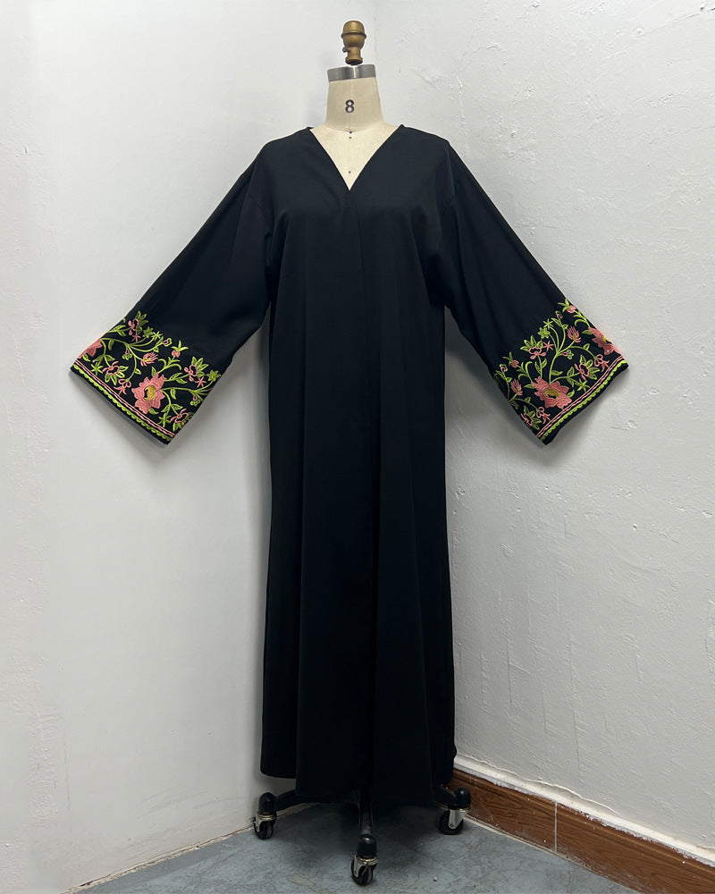 Women Embroidered Robe Outerwear Dubai Wear