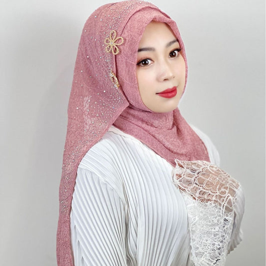 Light Diamond Women’s Baotou Fashion Scarf