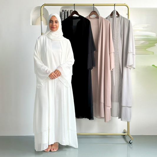 Breathable Cardigan Robe Dress Dubai Style