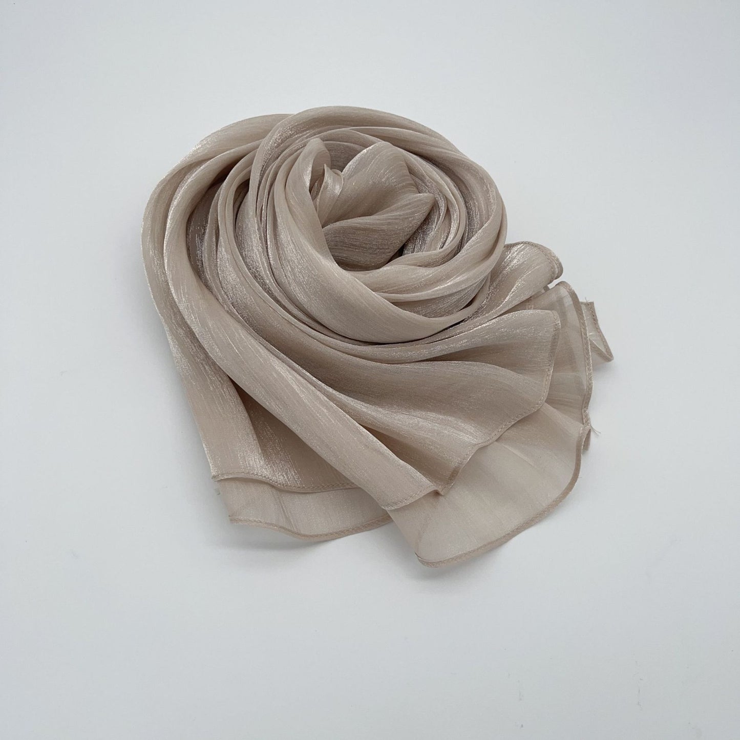 Shiny Satin Fashion Scarf Elegant Malay Style
