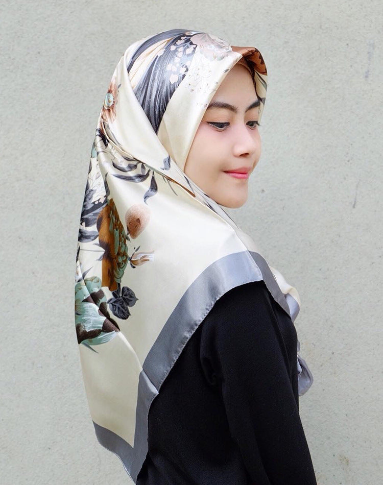 Big Square Fashion Simulation Silk Scarf Women