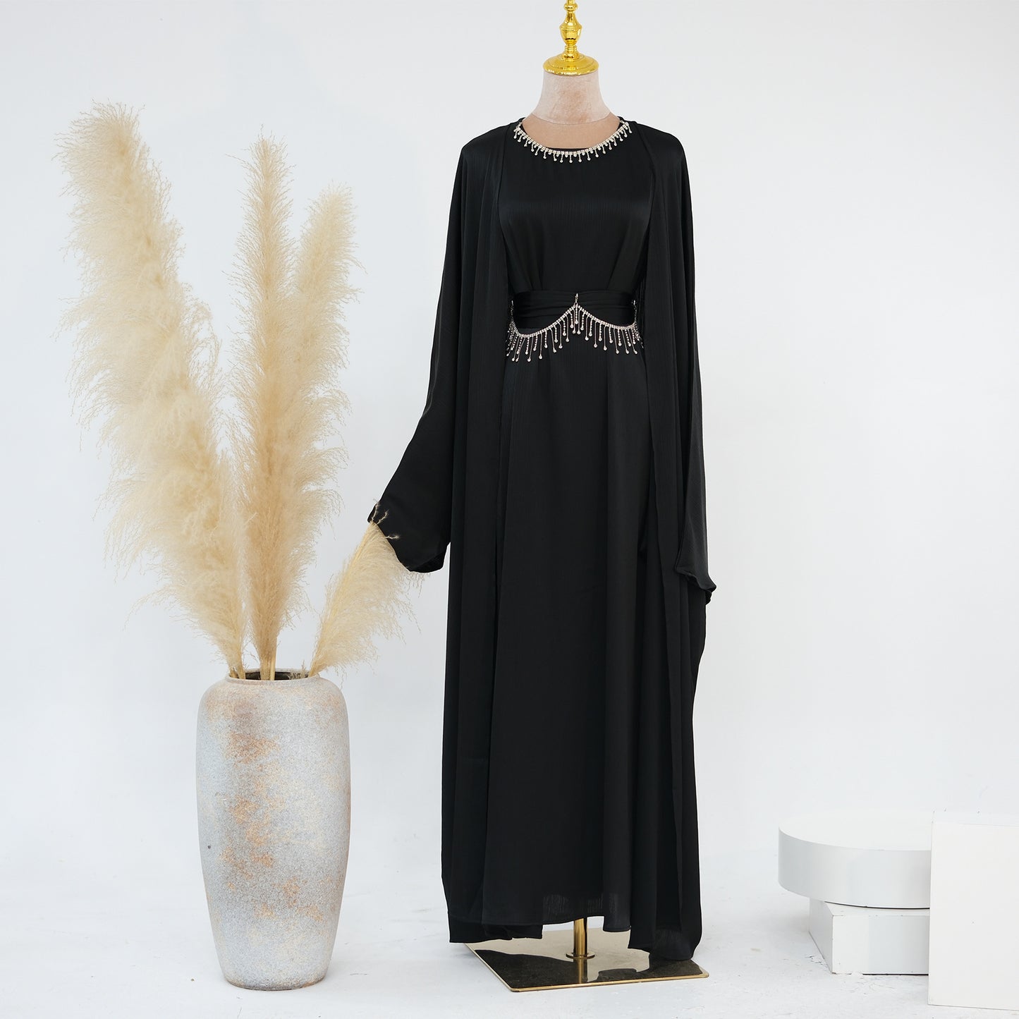 Crystal Chain Dubai Two-Piece Suit for Women