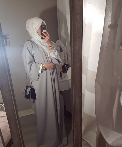 Pure Color Spot Middle East Cardigan Robe
