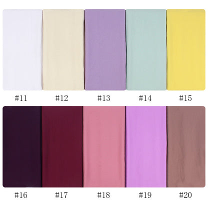 Pearl Chiffon Monochrome Women Scarf