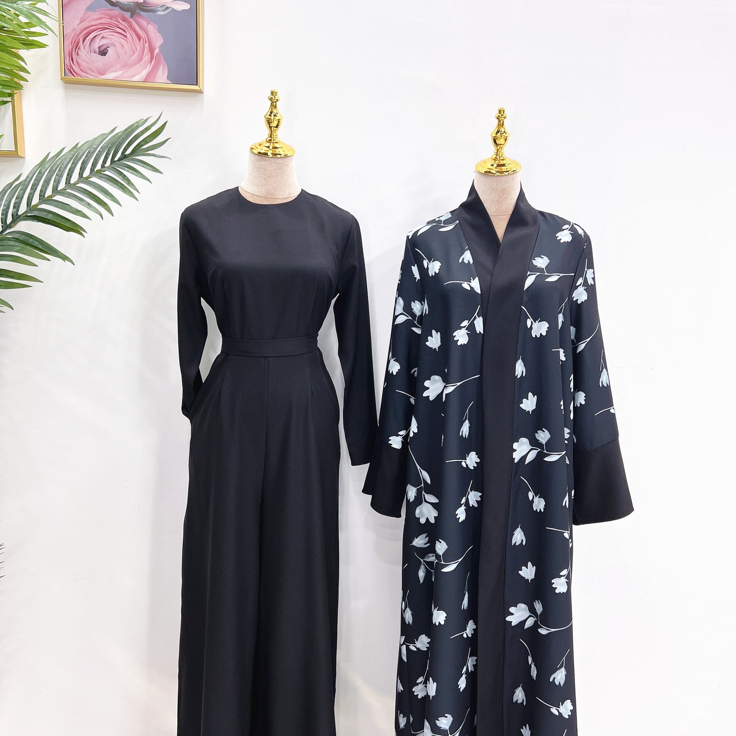 Miss Dubai Solid Color Two-Piece Women Set
