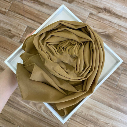 Solid Pearl Chiffon Women’s Fashion Scarf