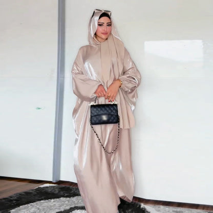 Middle East Robe with Headscarf Dubai Women Set