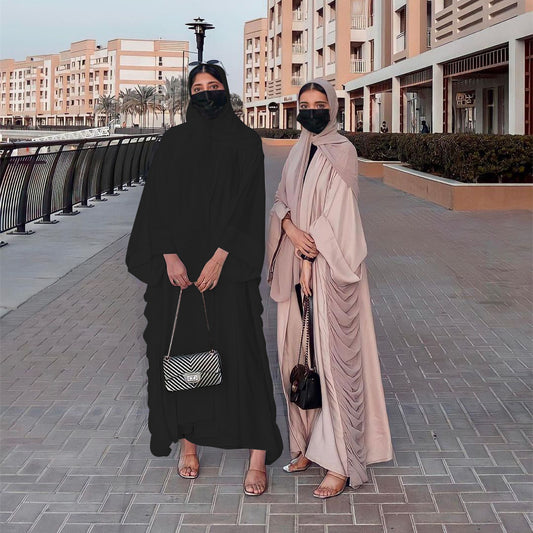 Long Tie Flowy Solid Color Dress Dubai