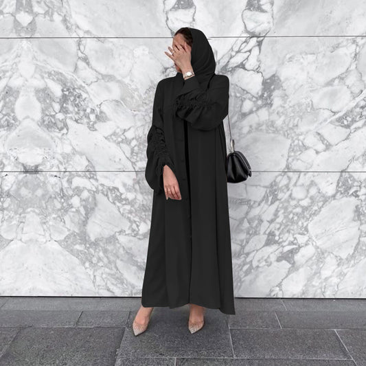 Sun Middle East Stitching Sleeved Cardigan Robe