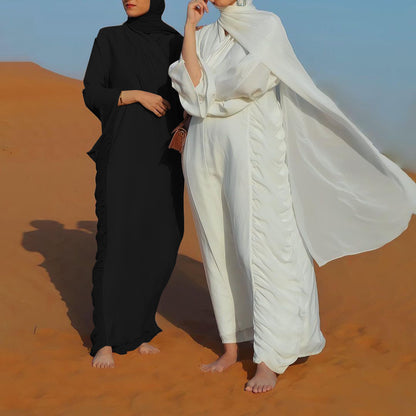 Long Tie Flowy Solid Color Dress Dubai