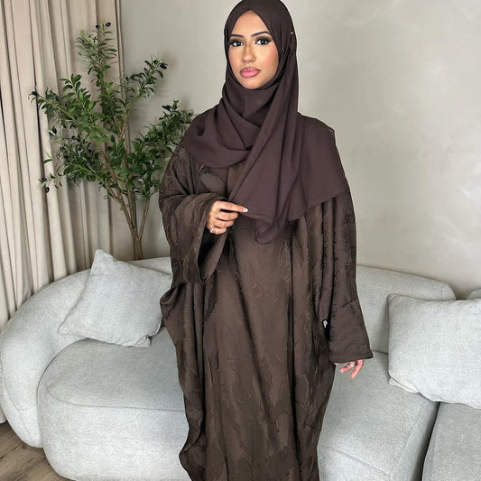 Casual Solid Color Dress Dubai Turkey Style