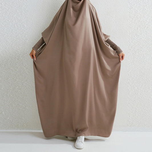 Swing Solid Color Dress Robe Dubai Collection