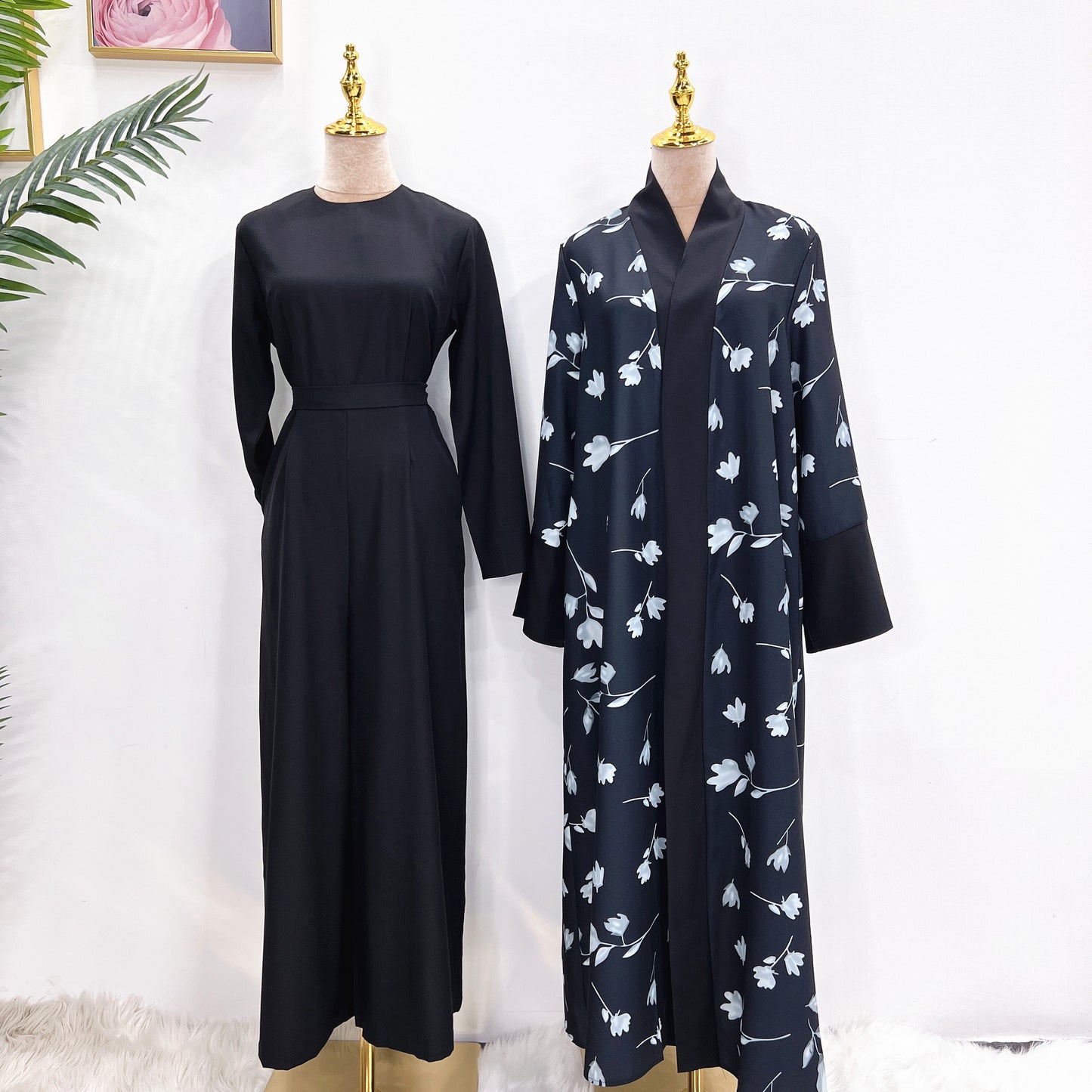 Miss Dubai Solid Color Two-Piece Women Set