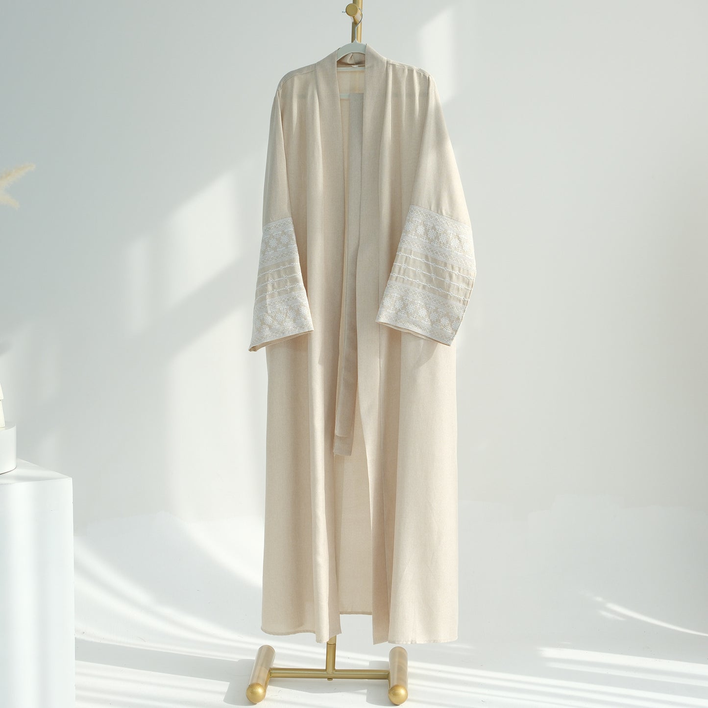 Embroidered Elegant Cardigan Dress Dubai