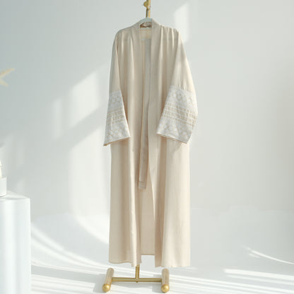 Embroidered Elegant Cardigan Dress Dubai