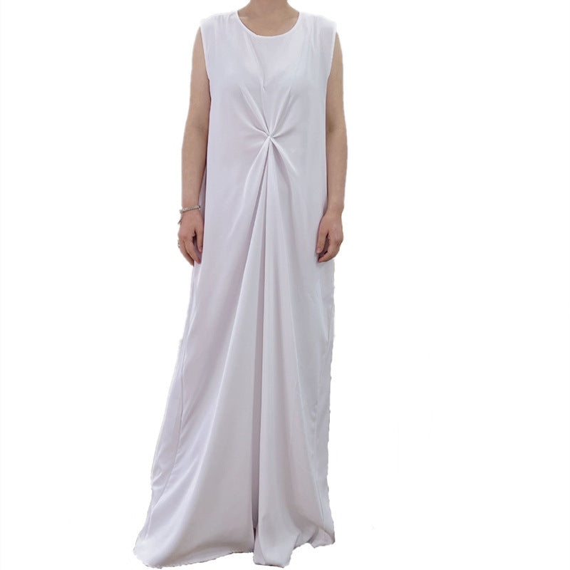 Pleated Lined Dress Dubai Middle East Wear