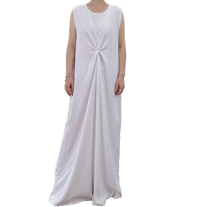 Pleated Lined Dress Dubai Middle East Wear