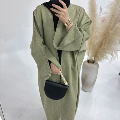 Plus Size Elegant Dubai Cardigan Robe for Women