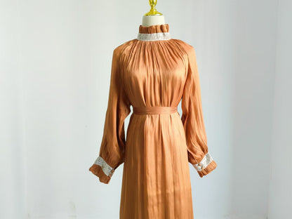 Pure Color Tie Dress Elegant Dubai Turkey