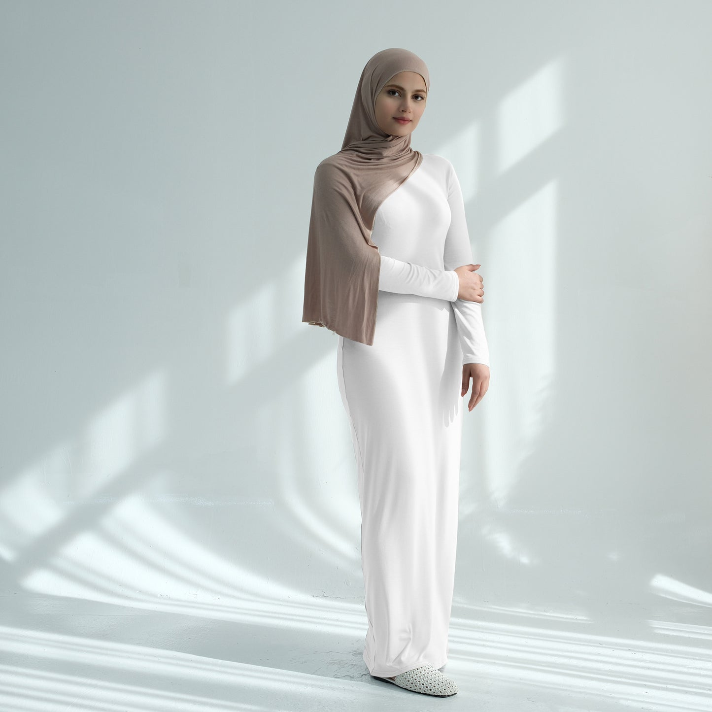 Modal Cotton Solid Color Dress For Women