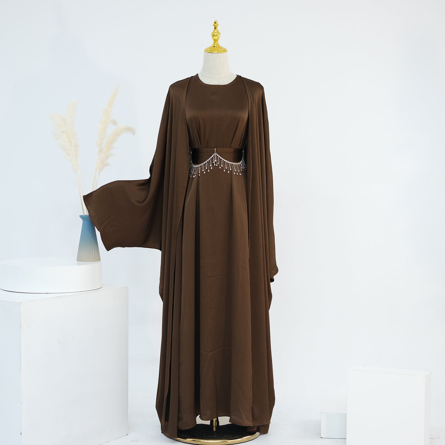 Crystal Chain Dubai Two-Piece Suit for Women