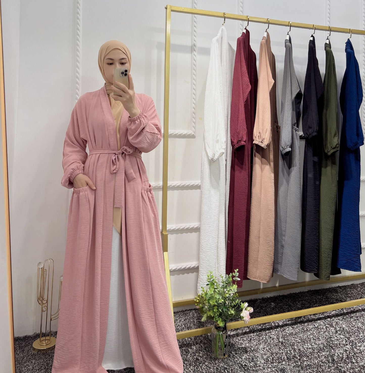 Summer Elegant Lace-Up Cardigan Dress Dubai
